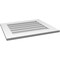 Ekena Millwork Vertical Surface Mount PVC Gable Vent: Non-Functional, w/ 3-1/2"W x 1"P Standard Frame, 26"W x 22"H GVPVE26X2201SN - alternate 3
